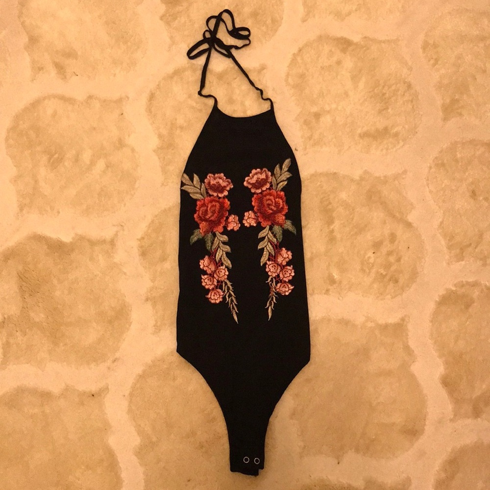 LF bodysuit with roses